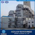 Coal boiler wet scrubber tower for air pollution control